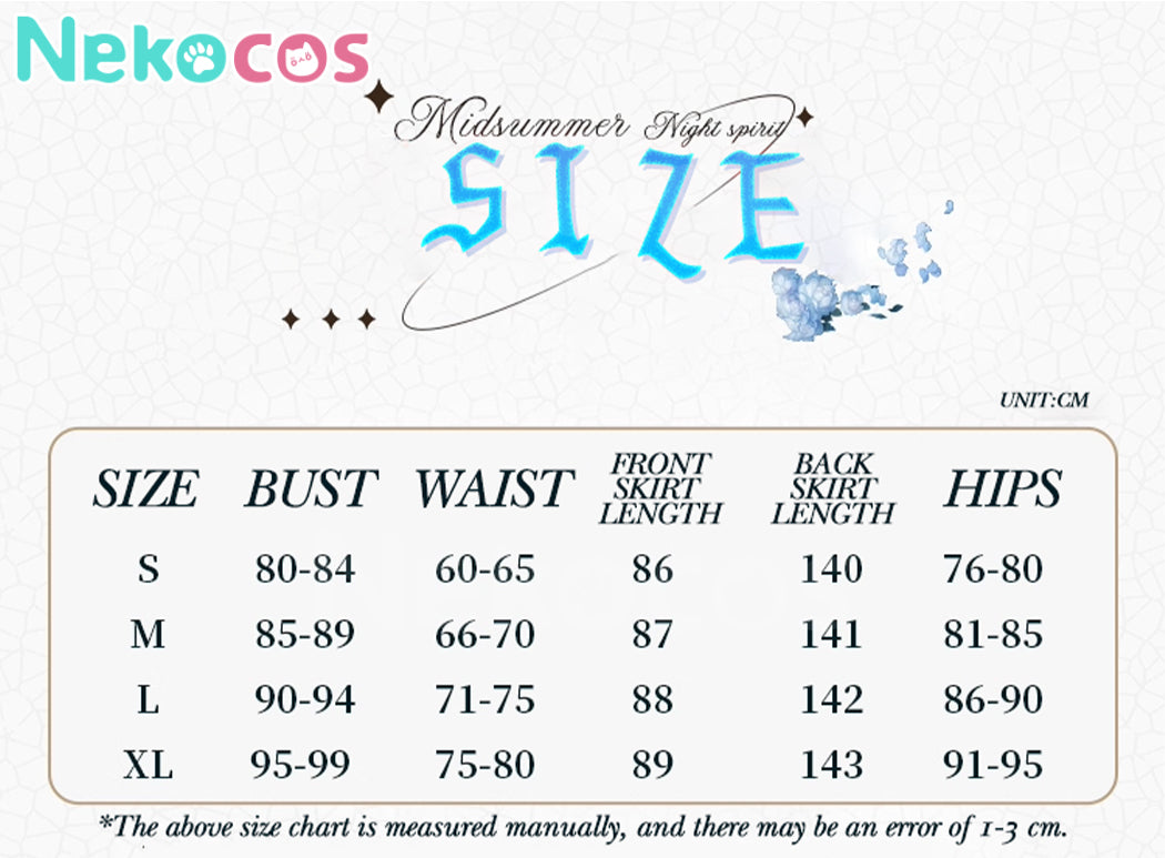 【Nekocos】Vocaloid Hatsune Miku Cosplay Hatsune Miku Midsummer Elf Cosplay Costume | In Stock