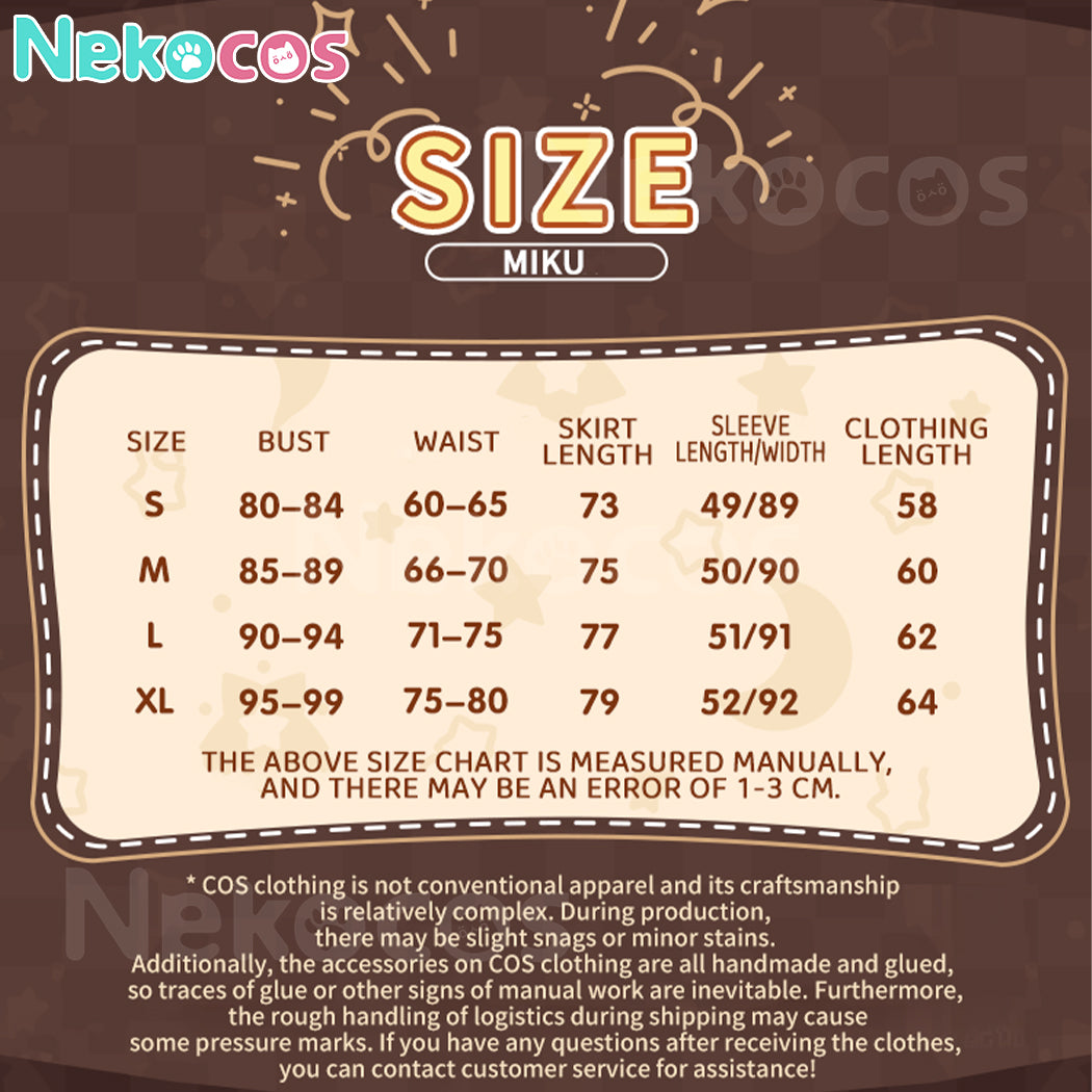 【Nekocos】Vocaloid Hatsune Miku Cosplay Snow Miku 2024 Cosplay Costume Premium Edition | In Stock