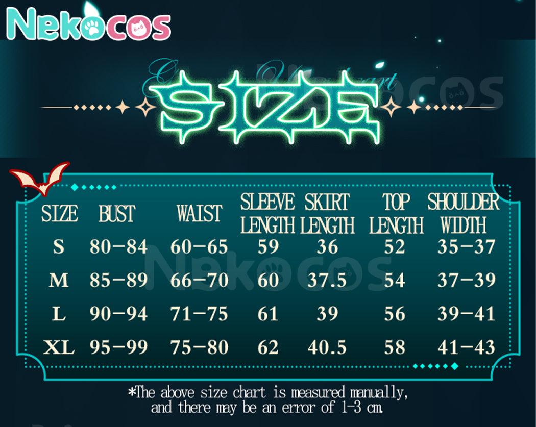 【Nekocos】Vocaloid Hatsune Miku Cosplay Hatsune Miku Gothic Cosplay Costume | In Stock