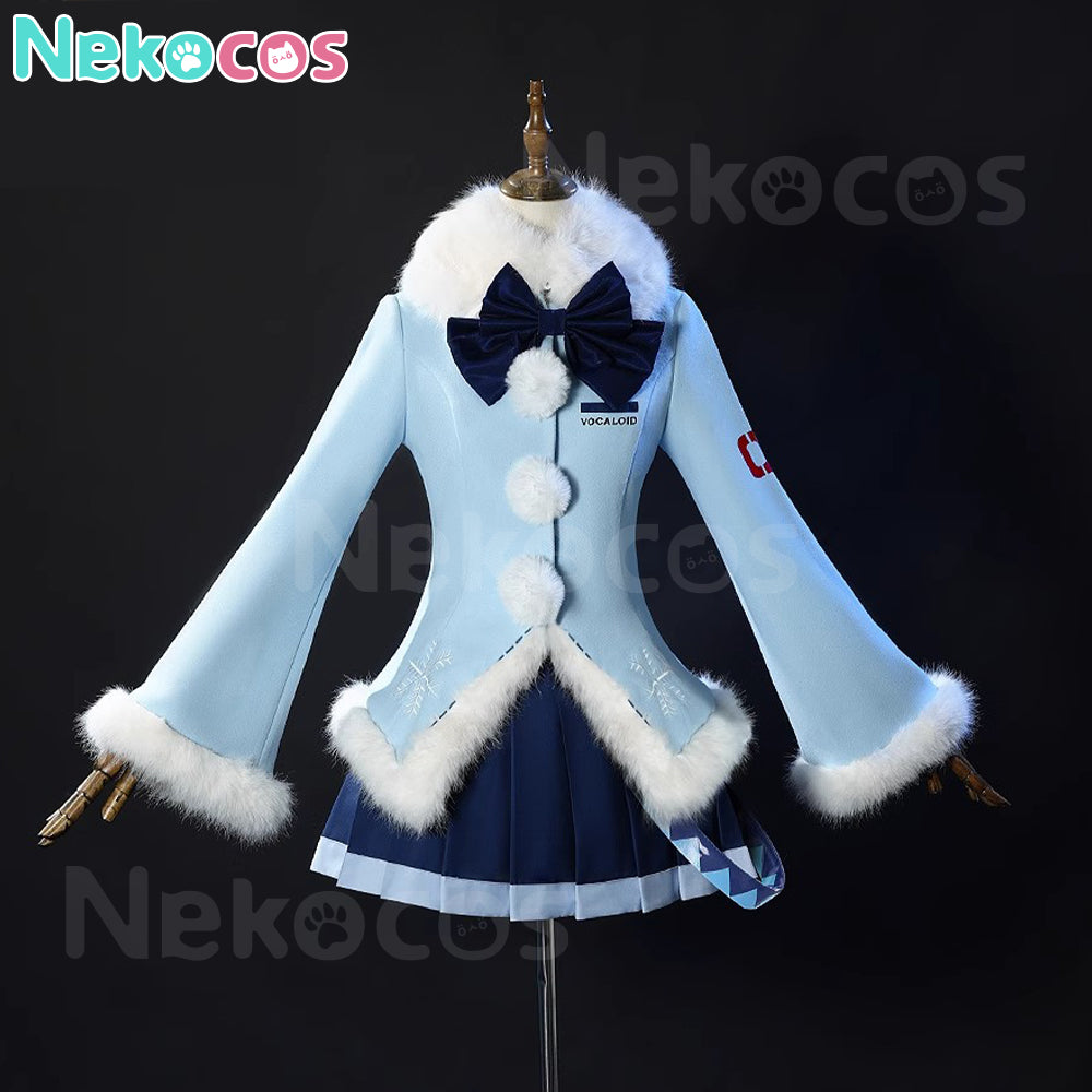 【Nekocos】Vocaloid Hatsune Miku Cosplay Snow Miku Cosplay Costume | Pre-Sale