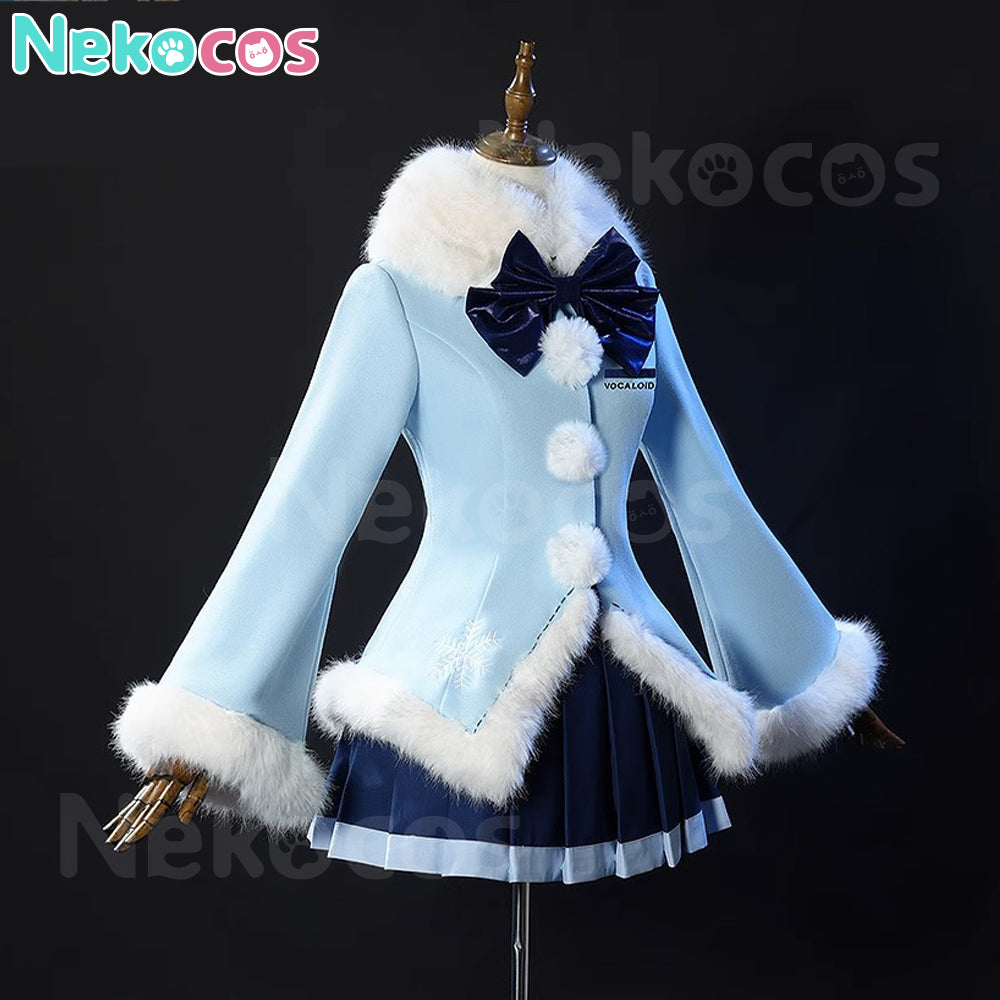 【Nekocos】Vocaloid Hatsune Miku Cosplay Snow Miku Cosplay Costume | Pre-Sale