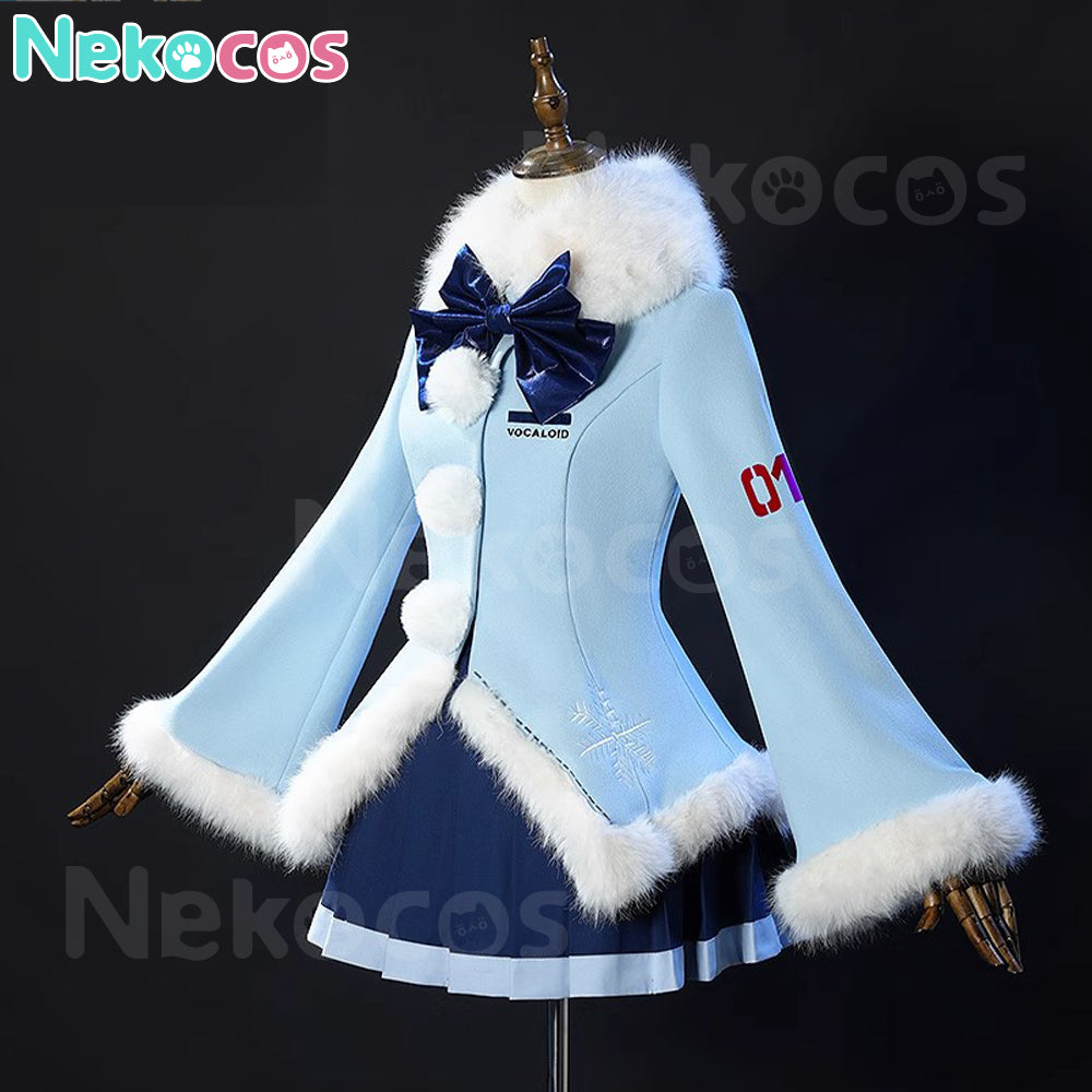 【Nekocos】Vocaloid Hatsune Miku Cosplay Snow Miku Cosplay Costume | Pre-Sale