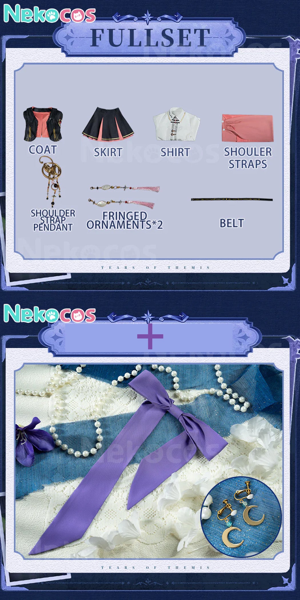 【Nekocos】Game Tears of Themis Cosplay Miss Lawyer Cosplay Costume Premium Edition | In Stock