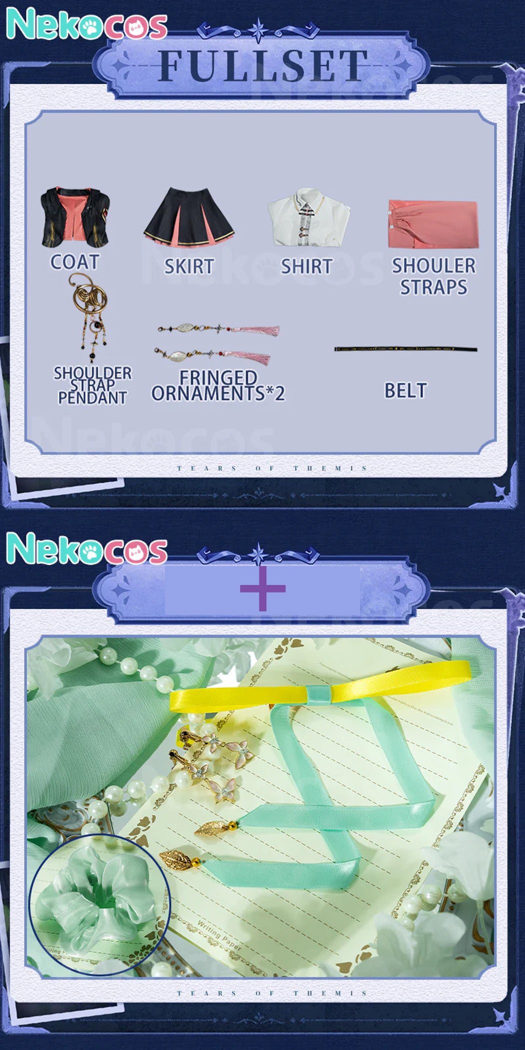 【Nekocos】Game Tears of Themis Cosplay Miss Lawyer Cosplay Costume Premium Edition | In Stock