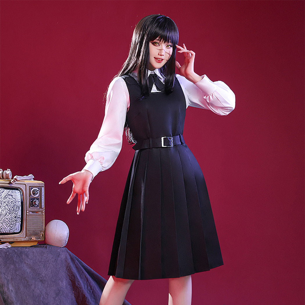 【Nekocos】Anime Chainsaw Man Cosplay Asa Mitaka Cosplay Costume Premium Edition | In Stock
