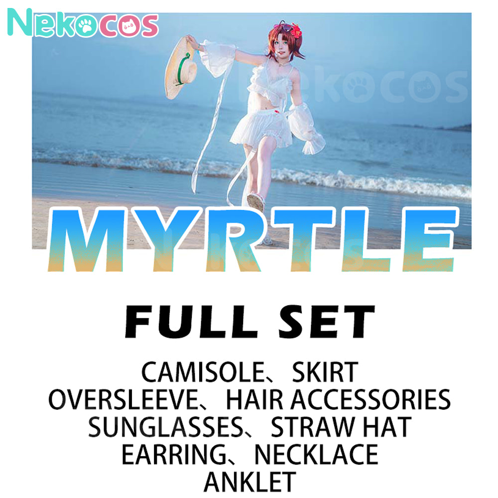 【Nekocos】Game Arknights Cosplay Myrtle Swimsuit Cosplay Costume | Custom-Tailor