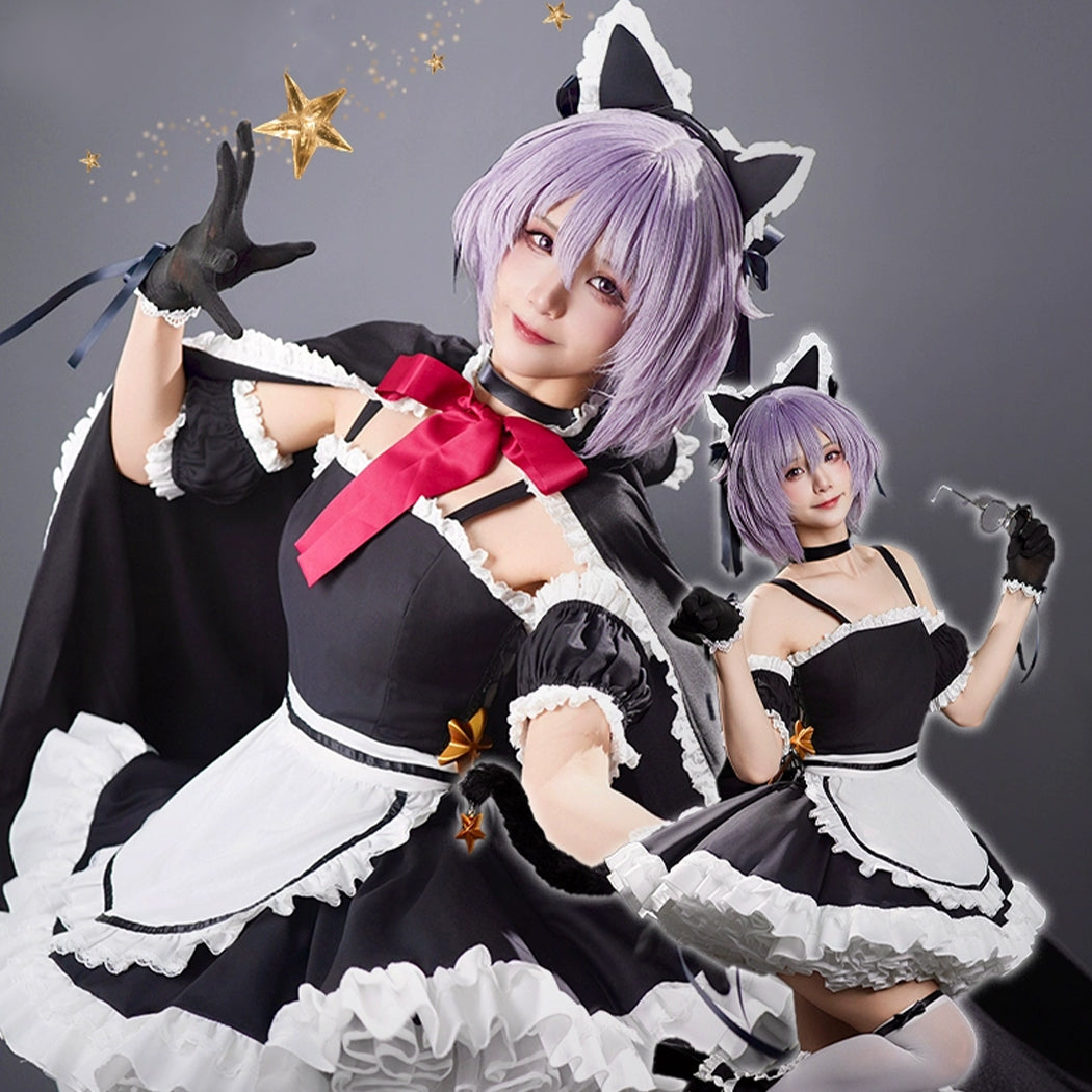 【Nekocos】Anime Suzumiya Haruhi no Yuuutsu Cosplay Yuki Nagato Cosplay Costume Premium Edition | In Stock