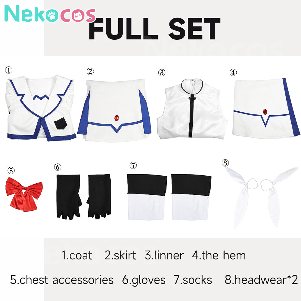 【Nekocos】Anime Magical Girl Lyrical Nanoha Cosplay Nanoha Takamachi Cosplay Costume | Pre-Sale