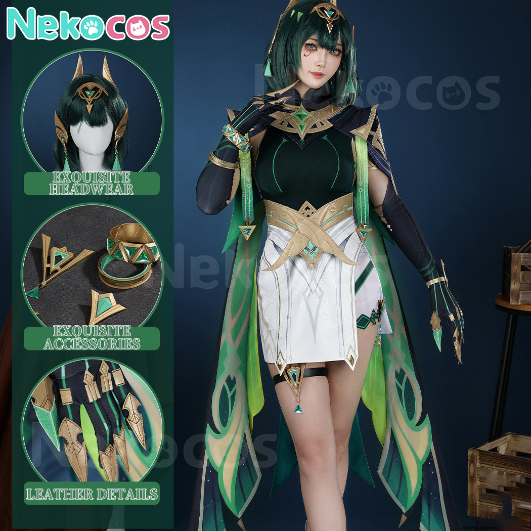 【Nekocos】Game Genshin Impact Cosplay Nefer Costume Premium Edition | Custom-Tailor