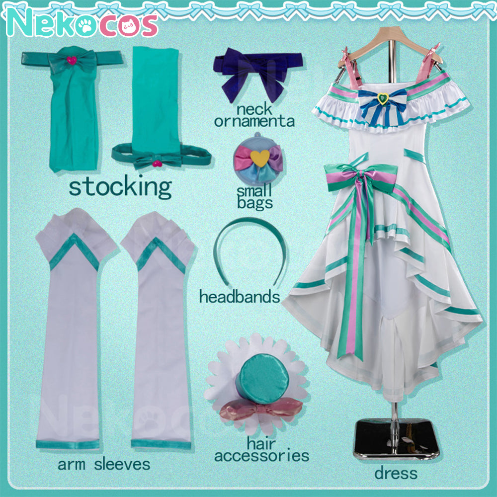 【Nekocos】Anime Pretty Cure Princess Cosplay Nekoyashiki Mayu Cosplay Costume Premium Edition | Custom-Tailor