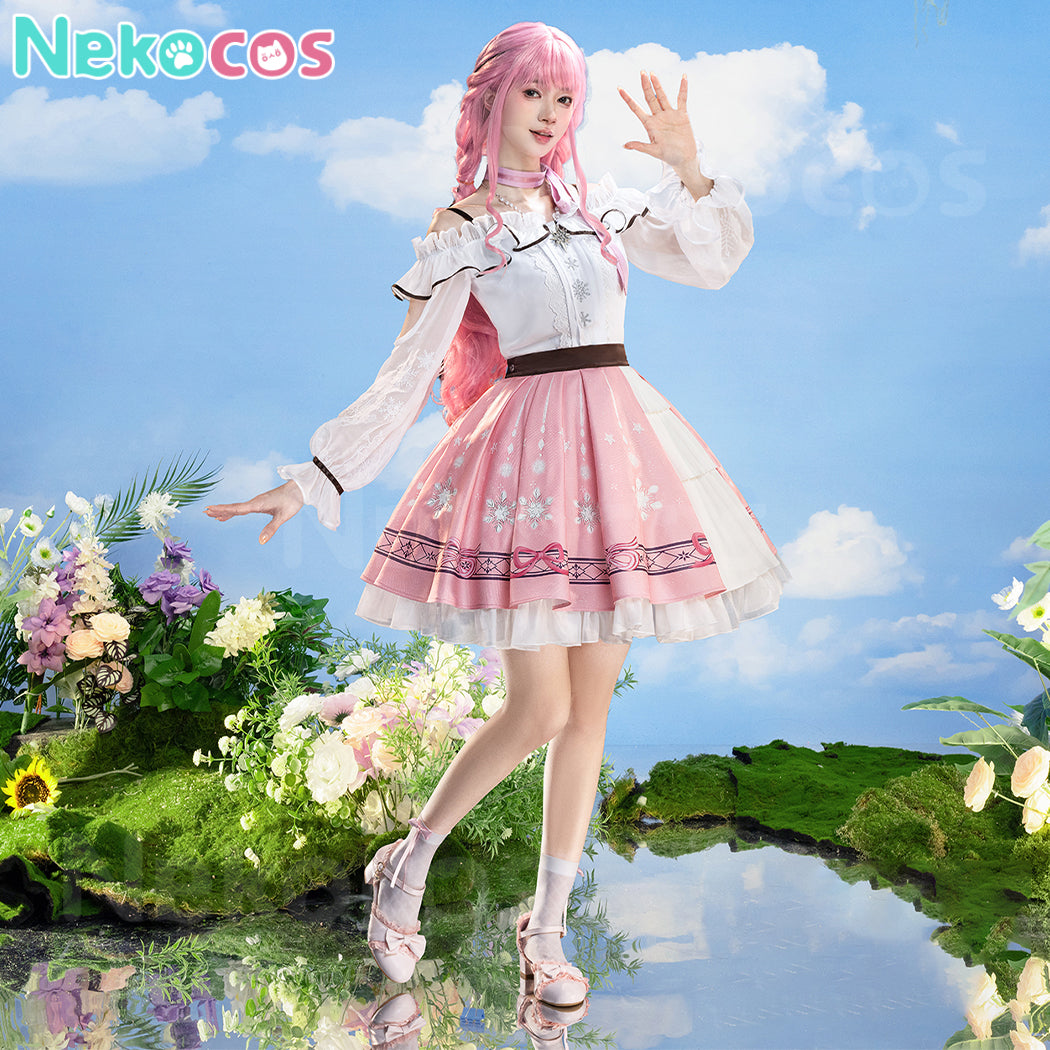 【Nekocos】Game Infinity Nikki Cosplay Pink Dress Cosplay Costume Premium Edition | In Stock