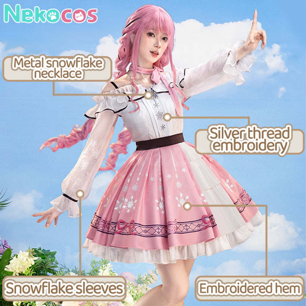【Nekocos】Game Infinity Nikki Cosplay Pink Dress Cosplay Costume Premium Edition | In Stock