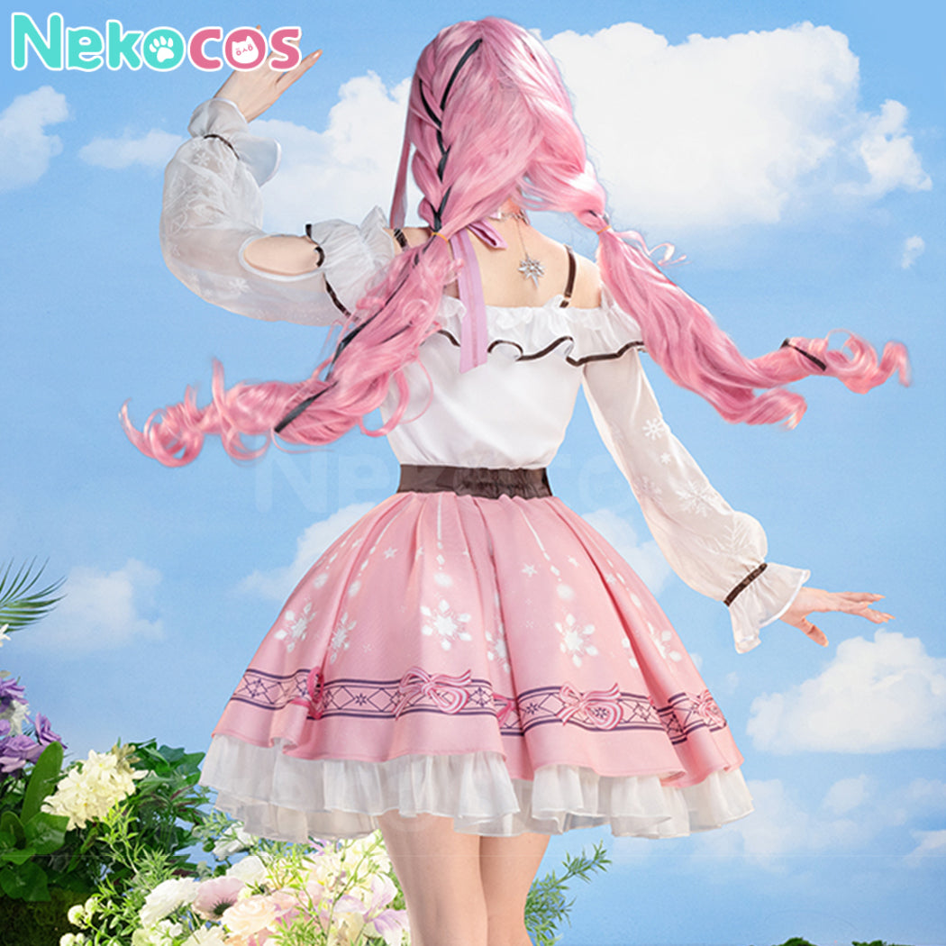 【Nekocos】Game Infinity Nikki Cosplay Pink Dress Cosplay Costume Premium Edition | In Stock