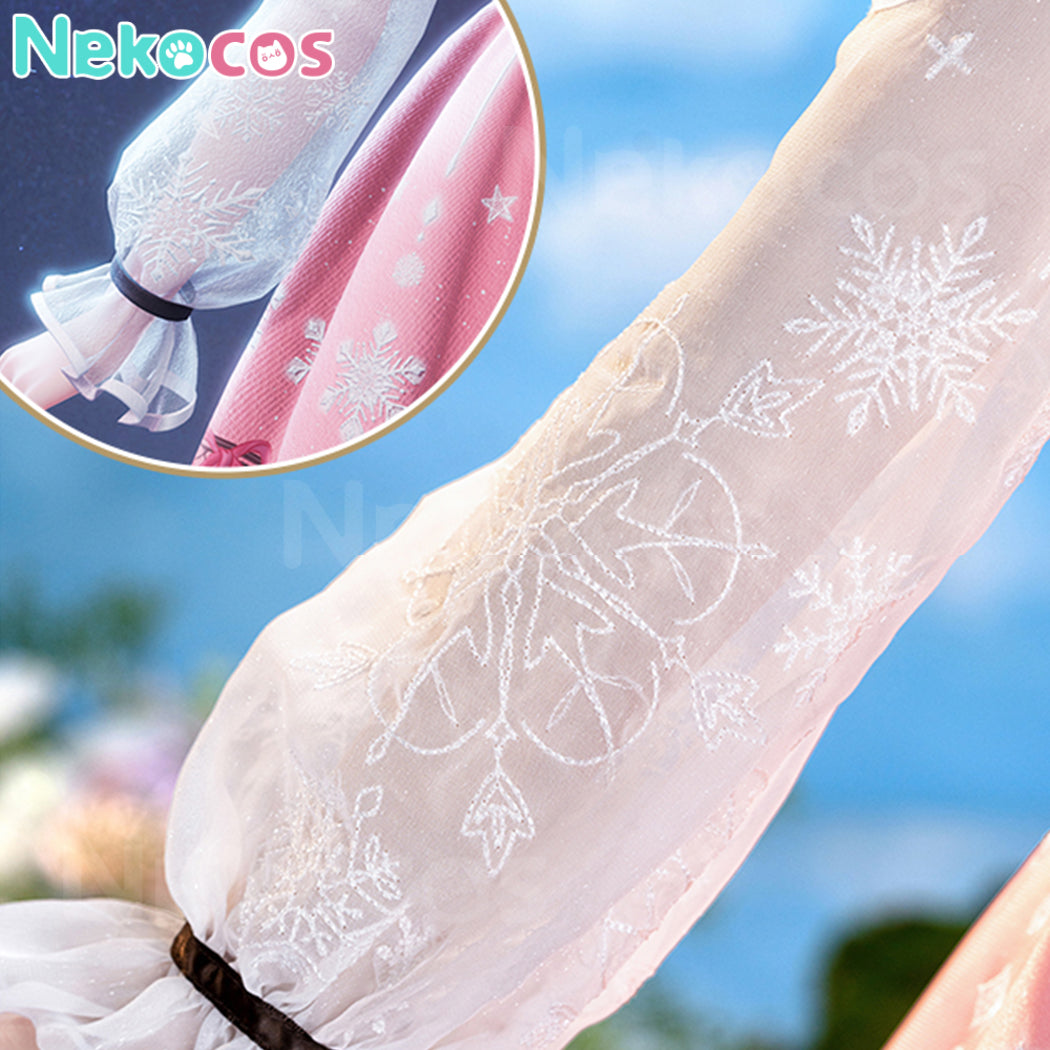 【Nekocos】Game Infinity Nikki Cosplay Pink Dress Cosplay Costume Premium Edition | In Stock