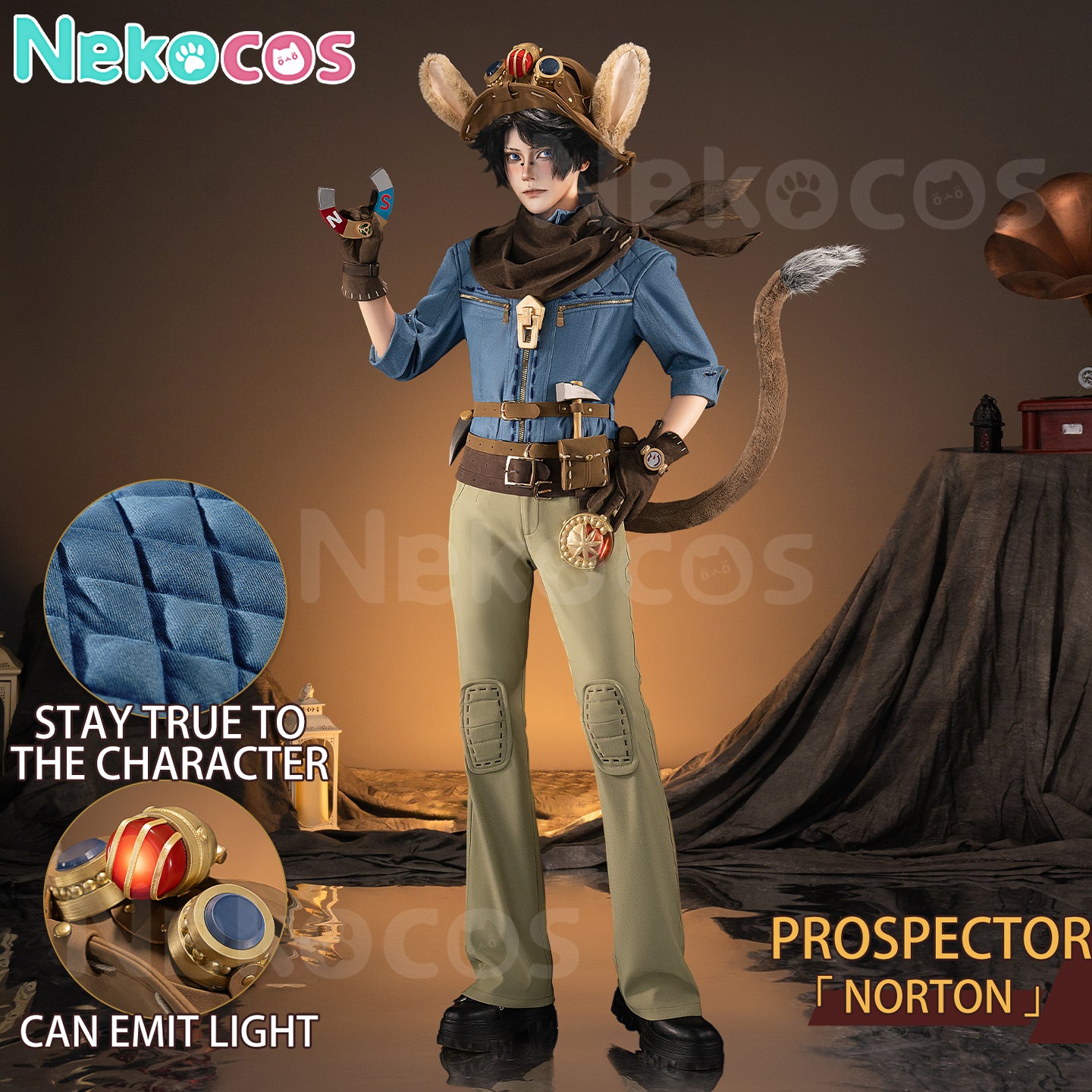 【Nekocos】Game Identity V Cosplay Norton Campbell Cosplay Costume Premium Edition | Custom-Tailor