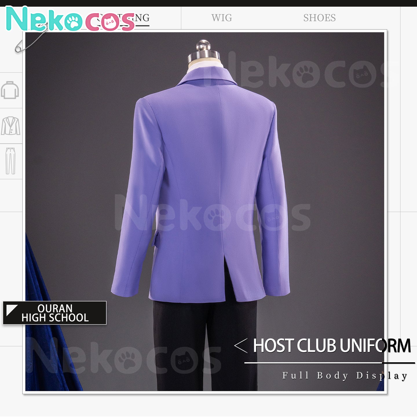 【Nekocos】Anime Ouran High School Host Club Cosplay Ouran High School Uniform Cosplay Costume | Custom-Tailor