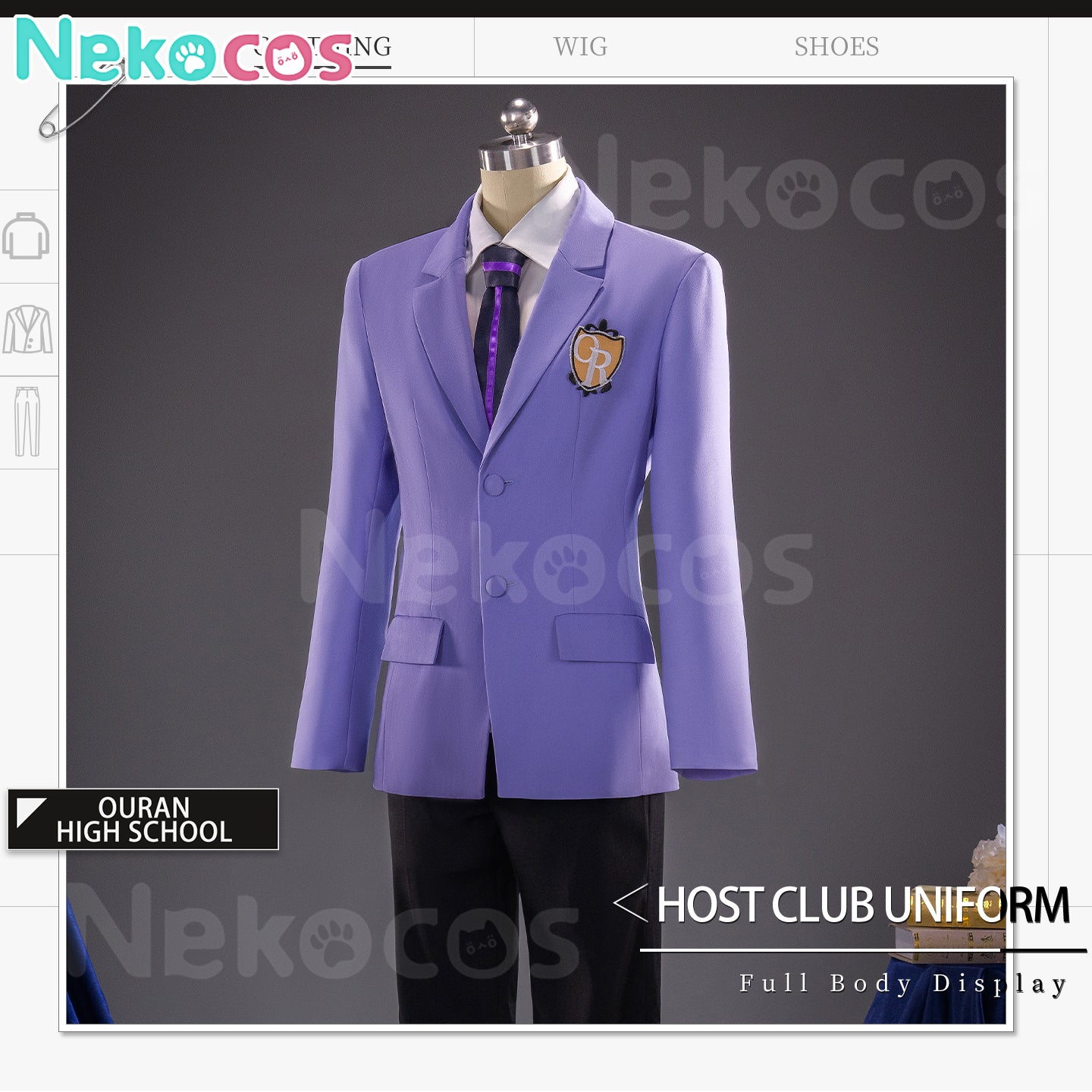 【Nekocos】Anime Ouran High School Host Club Cosplay Ouran High School Uniform Cosplay Costume | Custom-Tailor