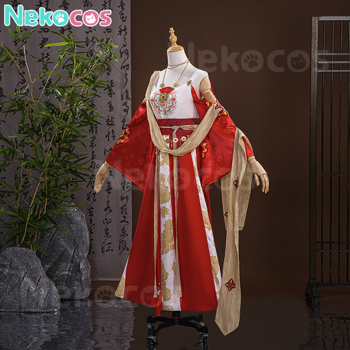 【Nekocos】Game Where Winds Meet Cosplay Pipa Spirit Cosplay Costume | Custom-Tailor