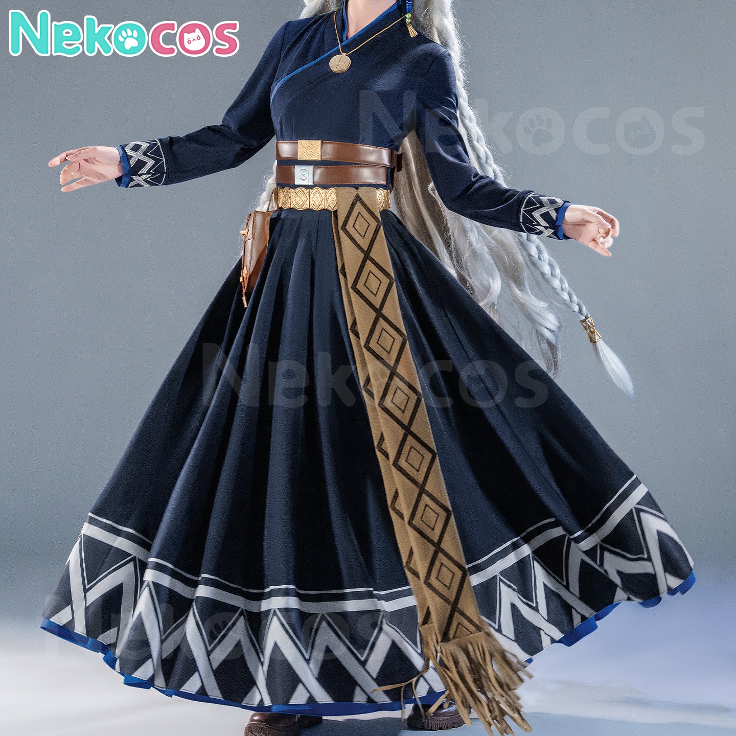 【Nekocos】Game Arknights Cosplay Pramanix the Prerita Cosplay Costume Premium Edition | Custom-Tailor