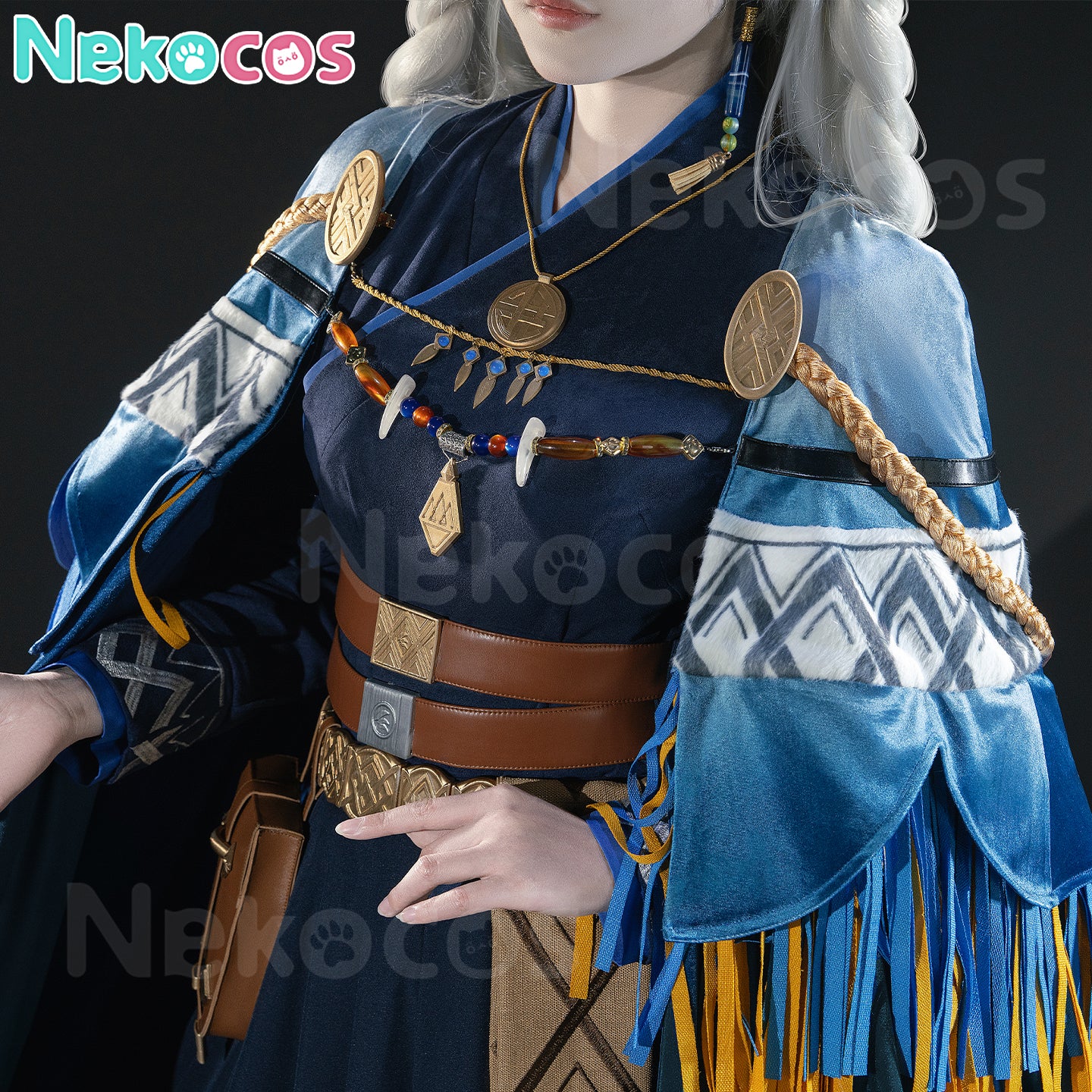 【Nekocos】Game Arknights Cosplay Pramanix the Prerita Cosplay Costume Premium Edition | Custom-Tailor