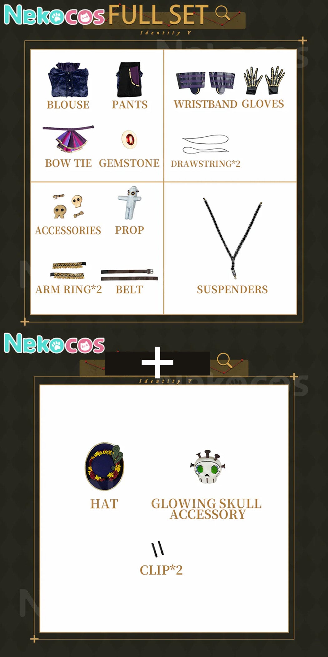 【Nekocos】Game Identity Ⅴ Cosplay Prospector Cosplay Costume Premium Edition