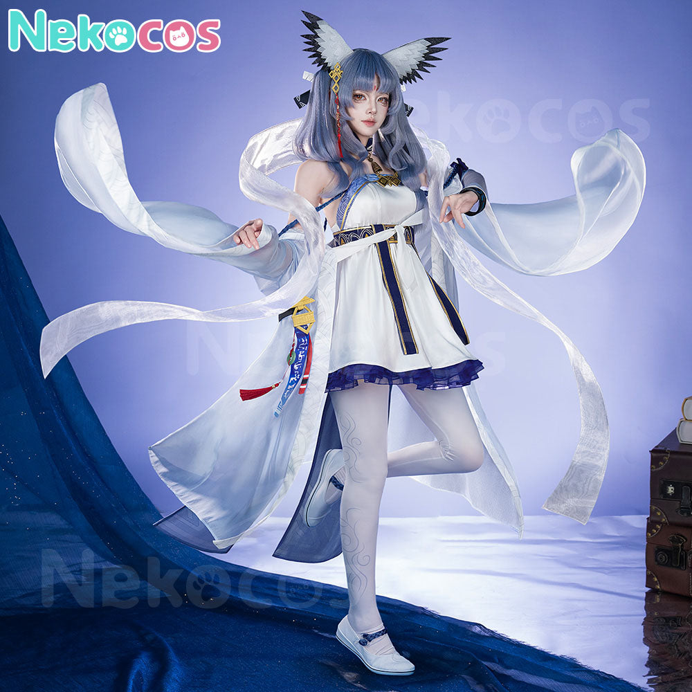 【Nekocos】Game Arknights Cosplay Ptilopsis Cosplay Costume Premium Edition