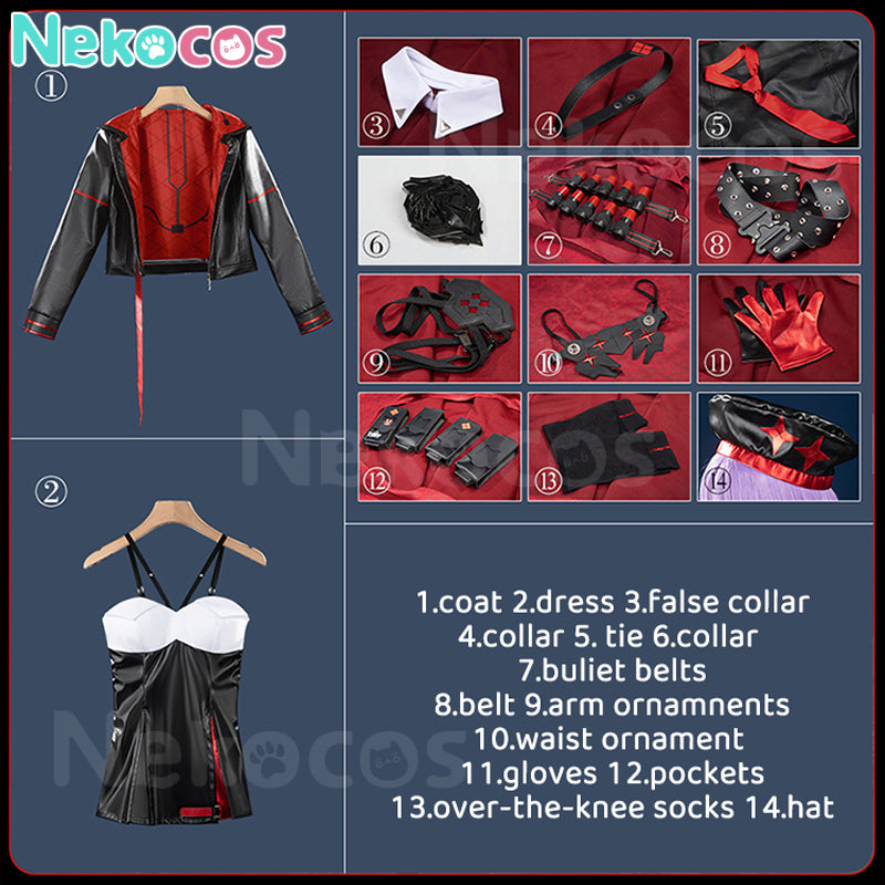 【Nekocos】Game Goddess of Victory: NIKKE Cosplay Red Riding Rabbi Cosplay Costume | Pre-Sale