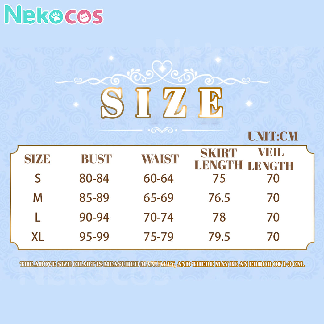 【Nekocos】Anime Re Zero Cosplay Rem Ram Emilia Wedding Dress Cosplay Costume | Custom-Tailor