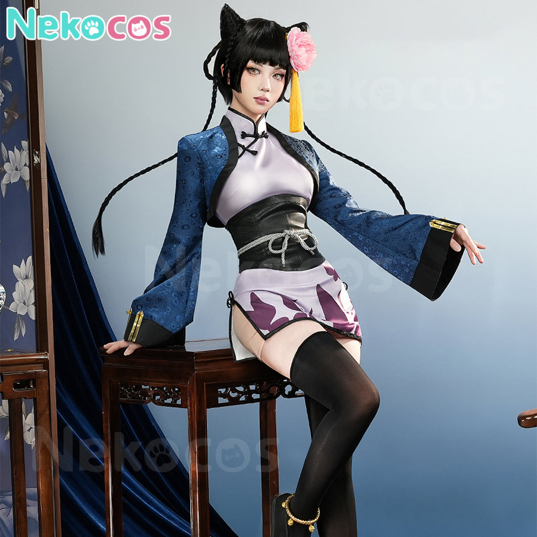 【Nekocos】Anime Black Butler Cosplay Lady Ran mao Cosplay Costume Premium Edition | In Stock