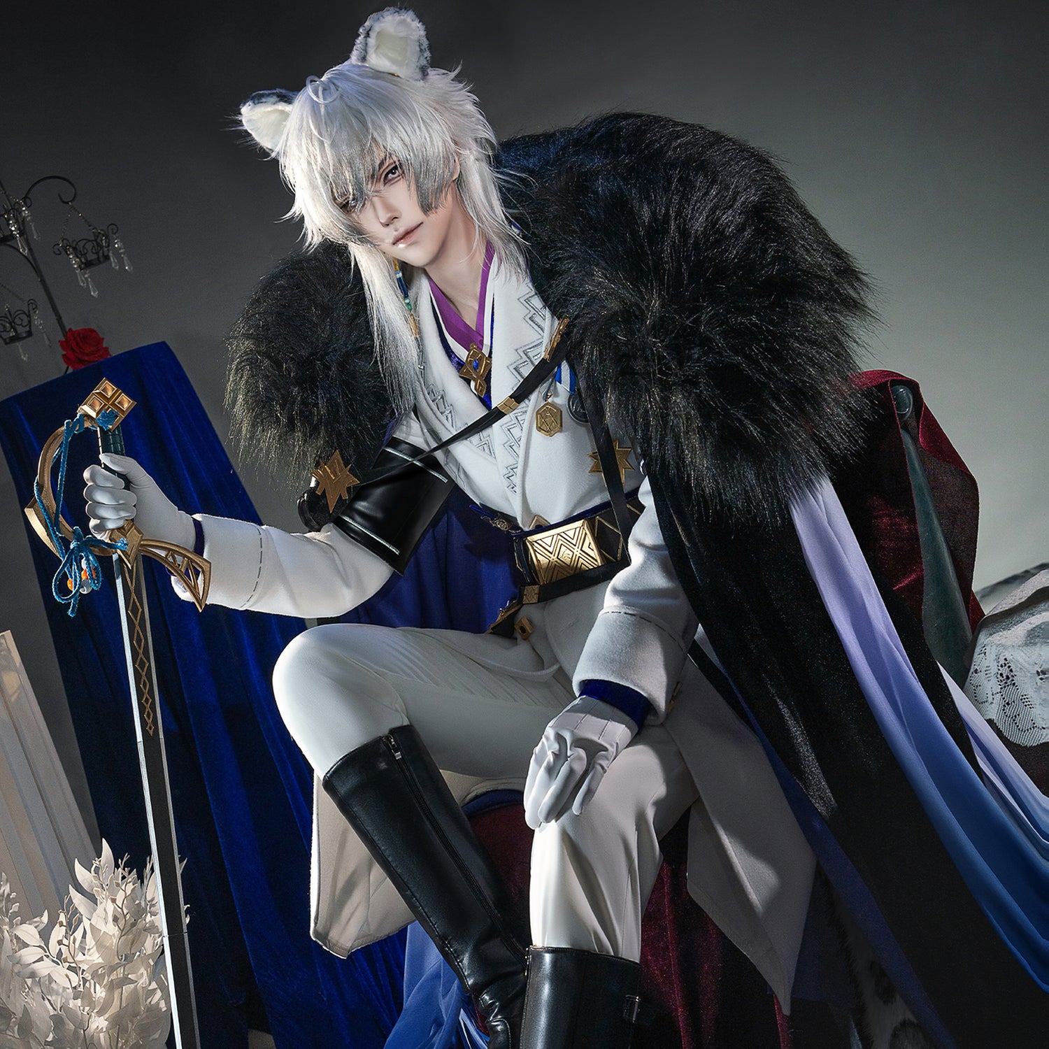 【Nekocos】Game Arknights Cosplay SilverAsh the Reignfrost Cosplay Costume Premium Edition | Custom-Tailor
