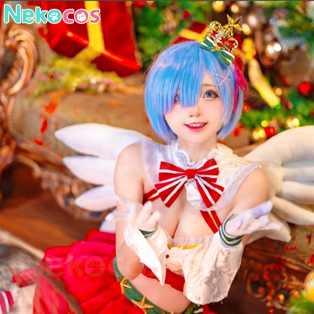 【Nekocos】Anime Re Zero Cosplay Rem Christmas Cosplay Costume | In Stock