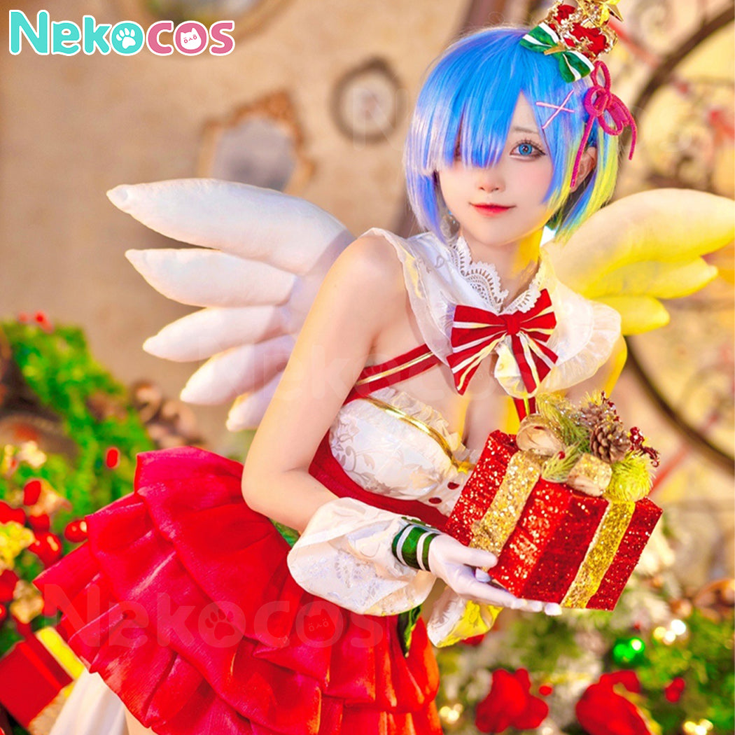 【Nekocos】Anime Re Zero Cosplay Rem Christmas Cosplay Costume | In Stock