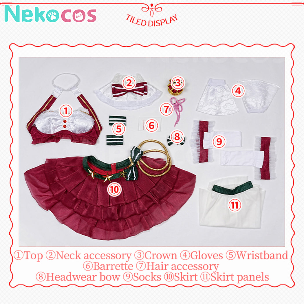【Nekocos】Anime Re Zero Cosplay Rem Christmas Cosplay Costume | In Stock