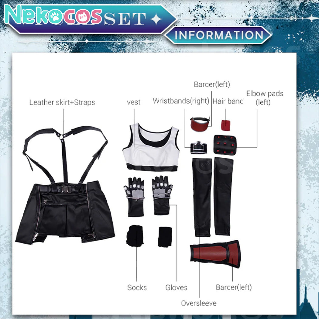 【Nekocos】Game Final Fantasy VII Cosplay Remake Tifa Cosplay Costume | Custom-Tailor