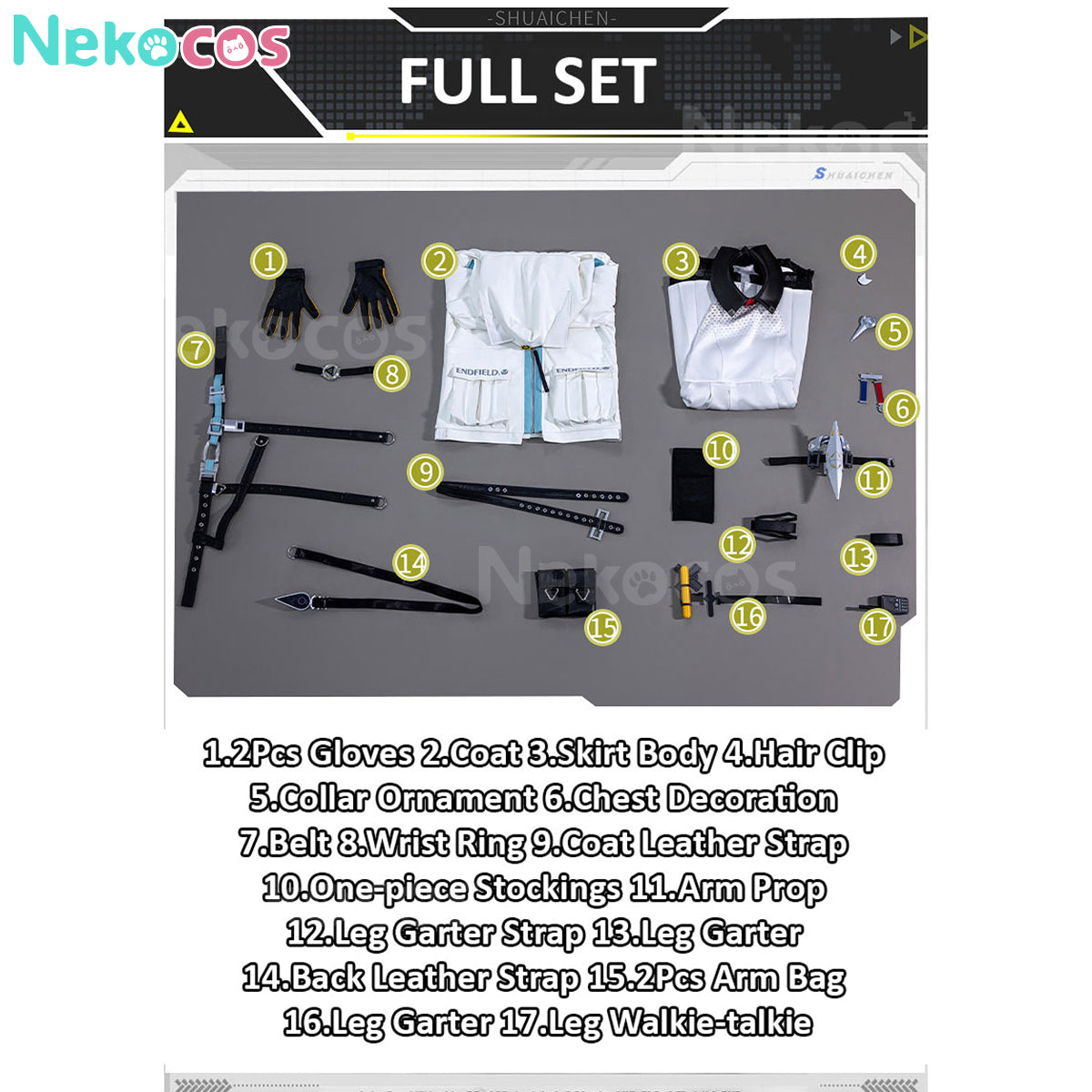 Arknights Perlica Cosplay Costume - Premium Custom EditionArknights,Costume,Game