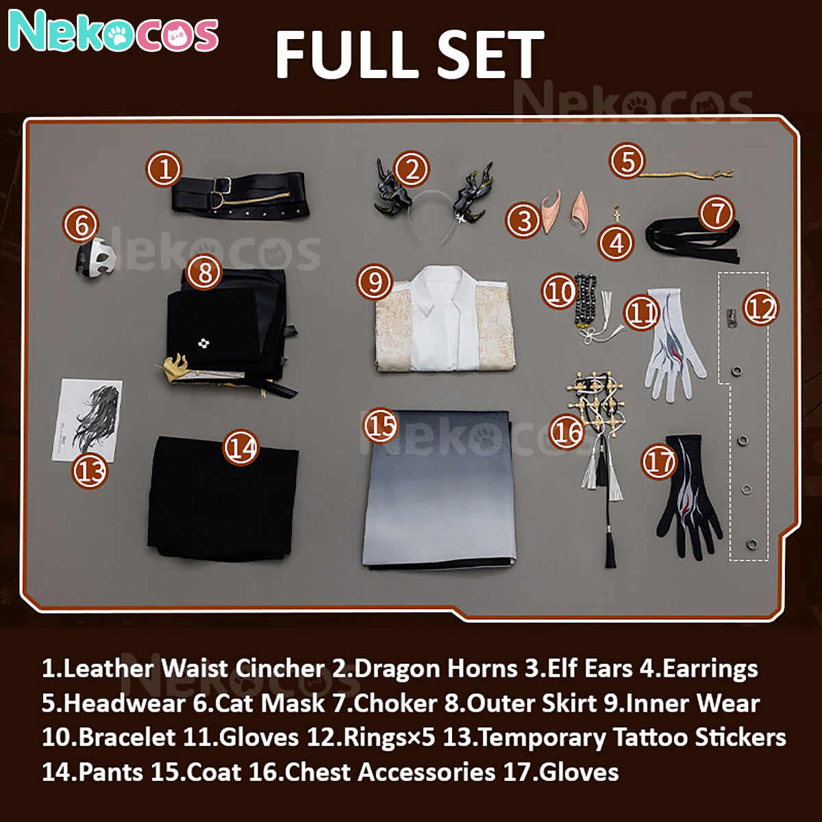 Custom-Tailored Arknights Wang Cosplay Costume - Premium EditionArknights,Costume,Game