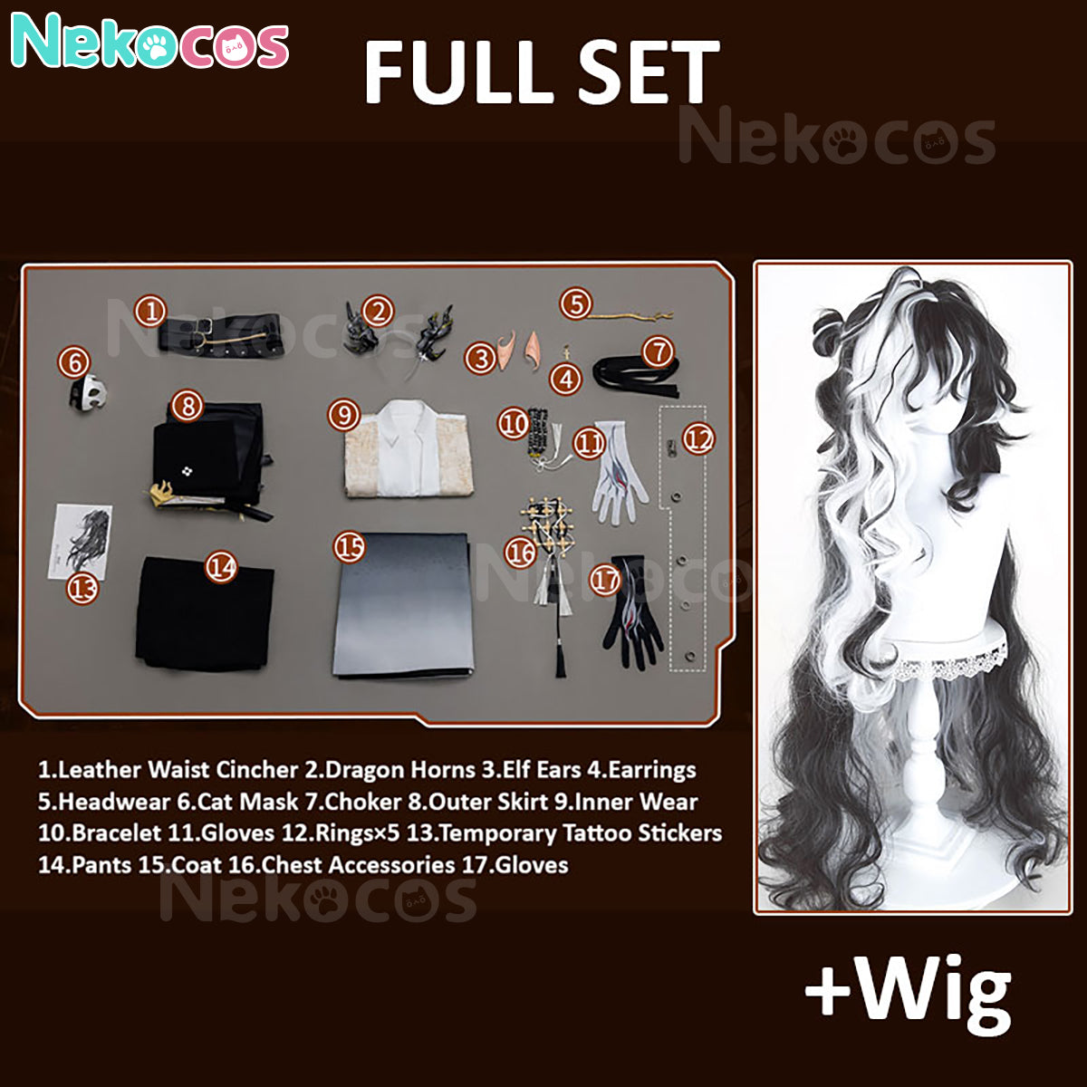 Custom-Tailored Arknights Wang Cosplay Costume - Premium EditionArknights,Costume,Game