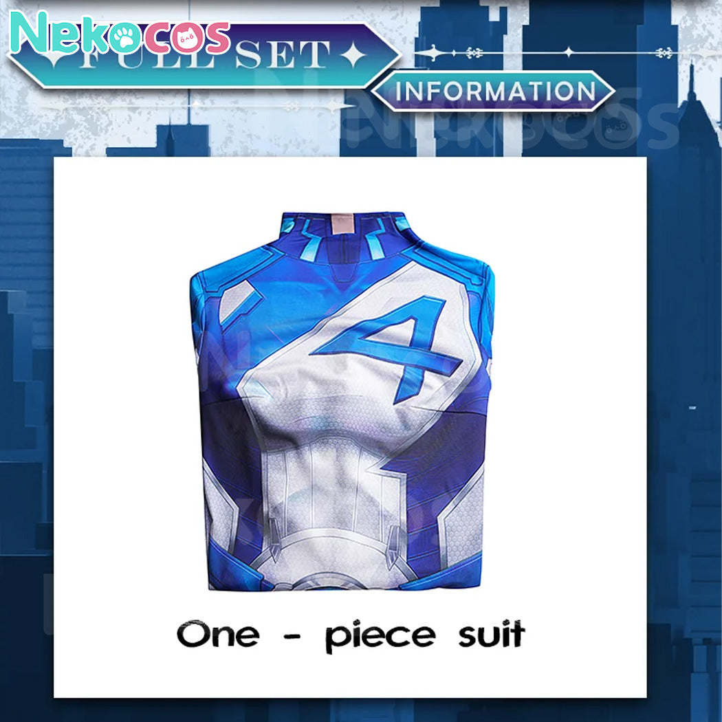 【Nekocos】Game Rivals Invisible Woman Susan Storm Cosplay Costume | Custom-Tailor
