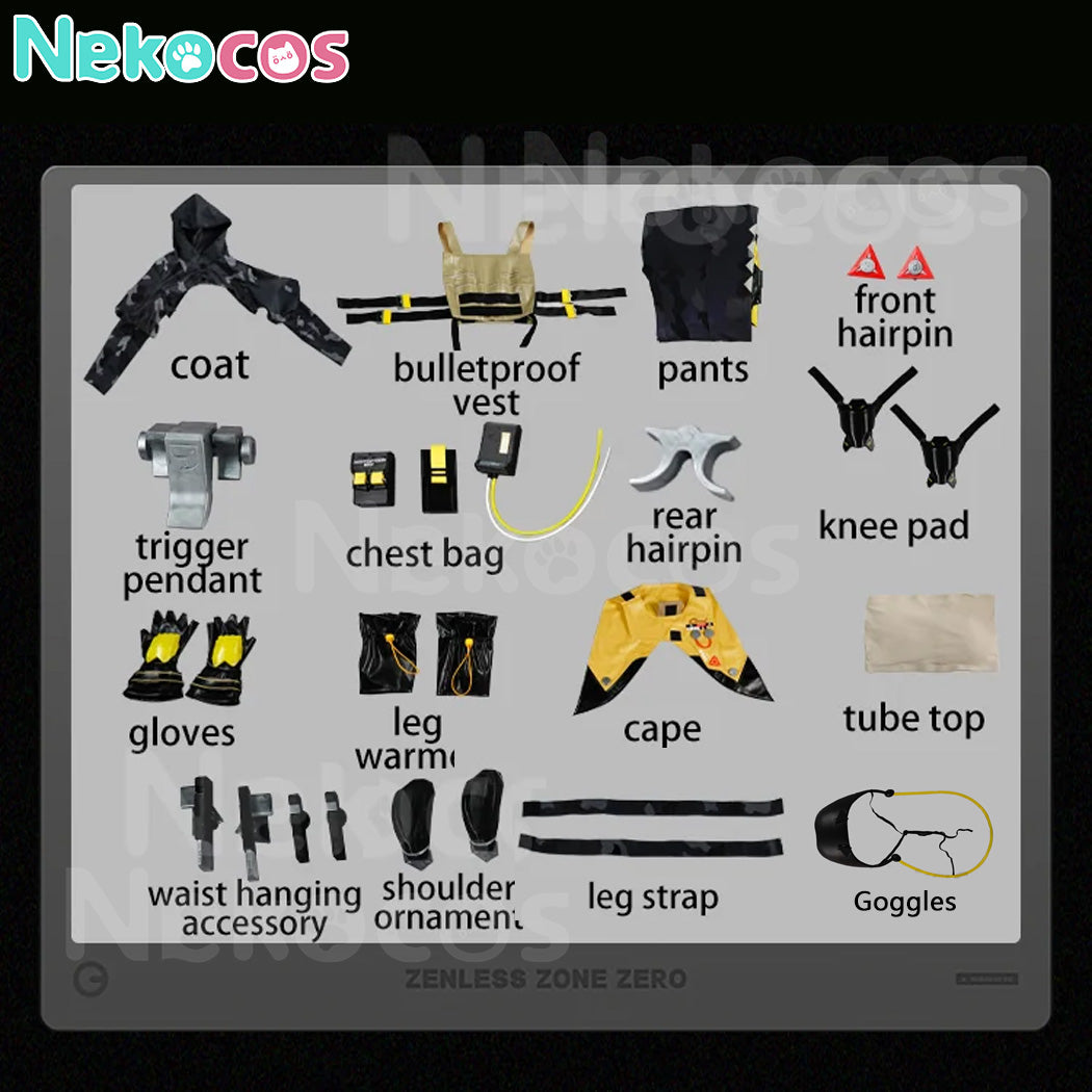 【Nekocos】Game Zenless Zone Zero Cosplay Trigger Cosplay Costume Premium Edition | In Stock