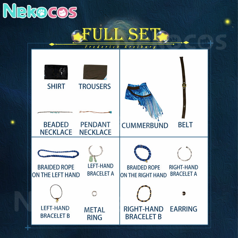 【Nekocos】Game Identity V Cosplay Composer Frederick Kreiburg Cosplay Costume Premium Edition | In Stock