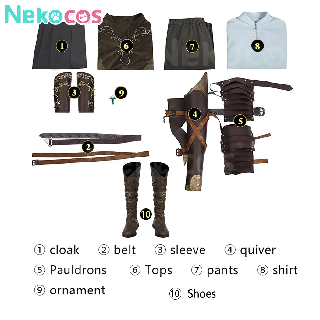 【Nekocos】Movie Cosplay Costume Halloween Cape Standard Collar Custom Christmas Cosplay Costume | Custom-Tailor