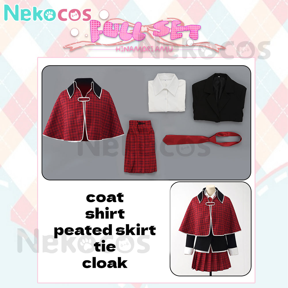 【Nekocos】Anime Shugo Chara! Cosplay Seiyo Academy Hinamori Amu Cosplay Costume | In Stock