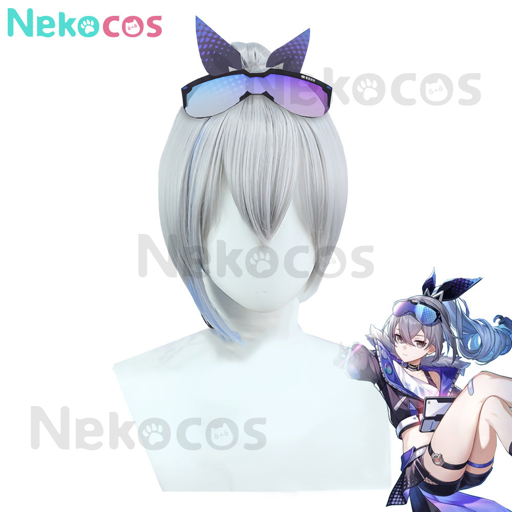 【Nekocos】Game Honkai: Star Rail Cosplay Stellaron Hunters Silver Wolf Cosplay Wig | In Stock