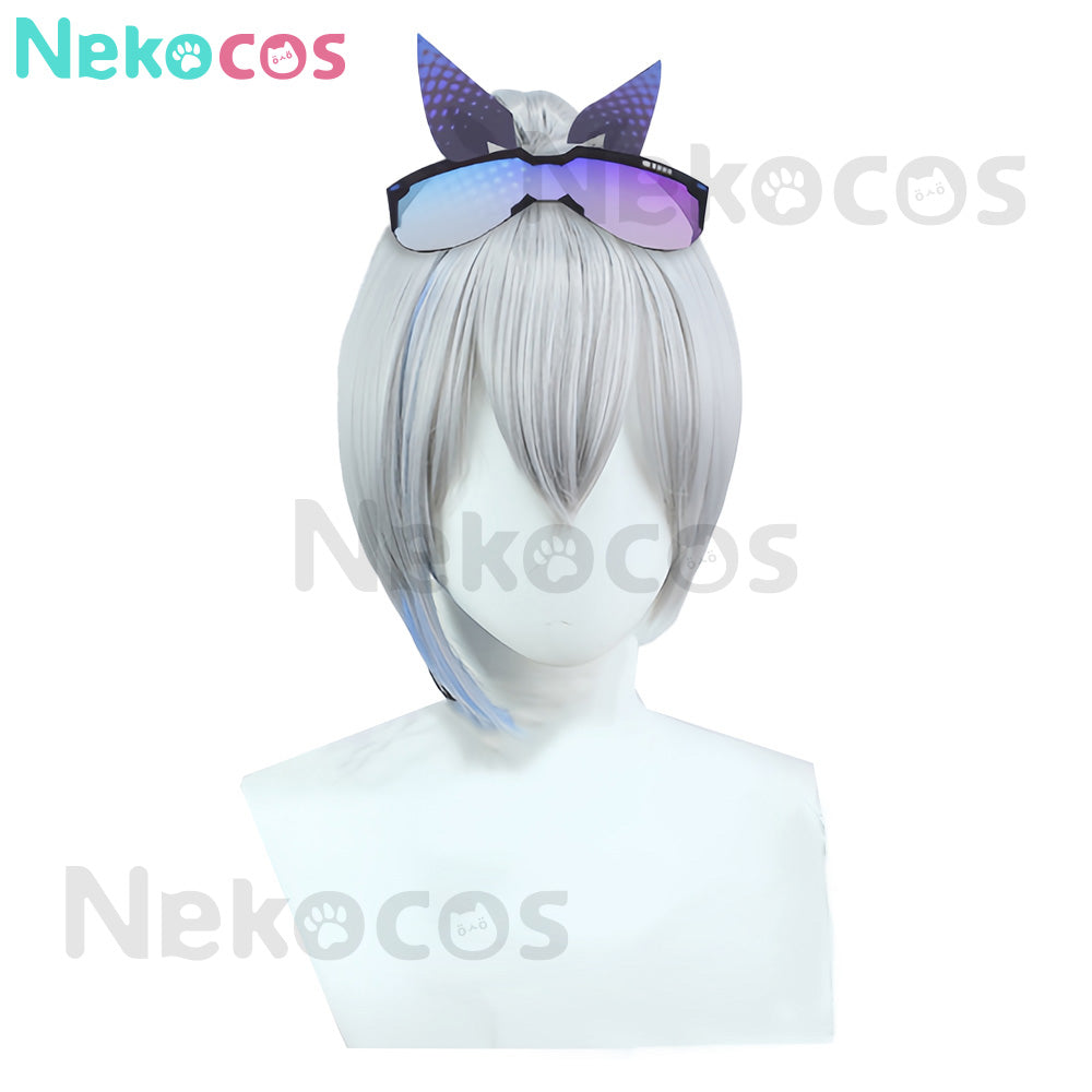 【Nekocos】Game Honkai: Star Rail Cosplay Stellaron Hunters Silver Wolf Cosplay Wig | In Stock