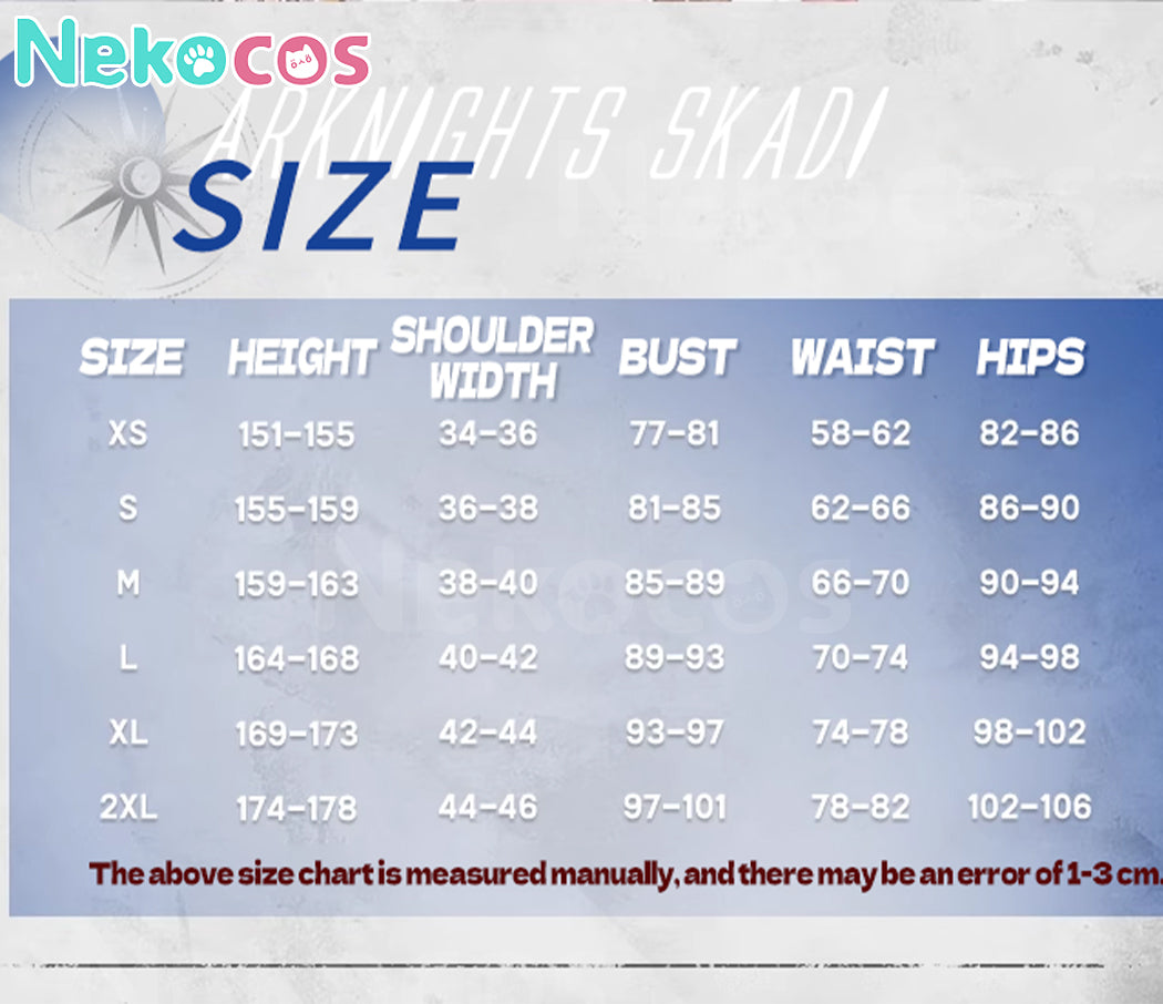 【Nekocos】Game Arknights Cosplay Skadi Swimsuit Cosplay Costume Premium Edition | Custom-Tailor