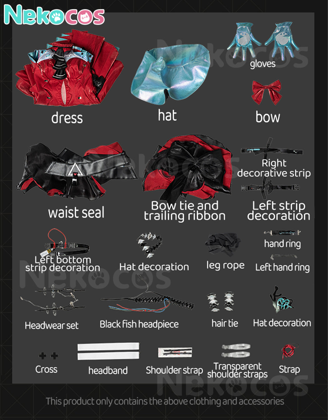 【Nekocos】Game Arknights Cosplay Skadi the Corrupting Heart Cosplay Costume Premium Edition | Custom-Tailor