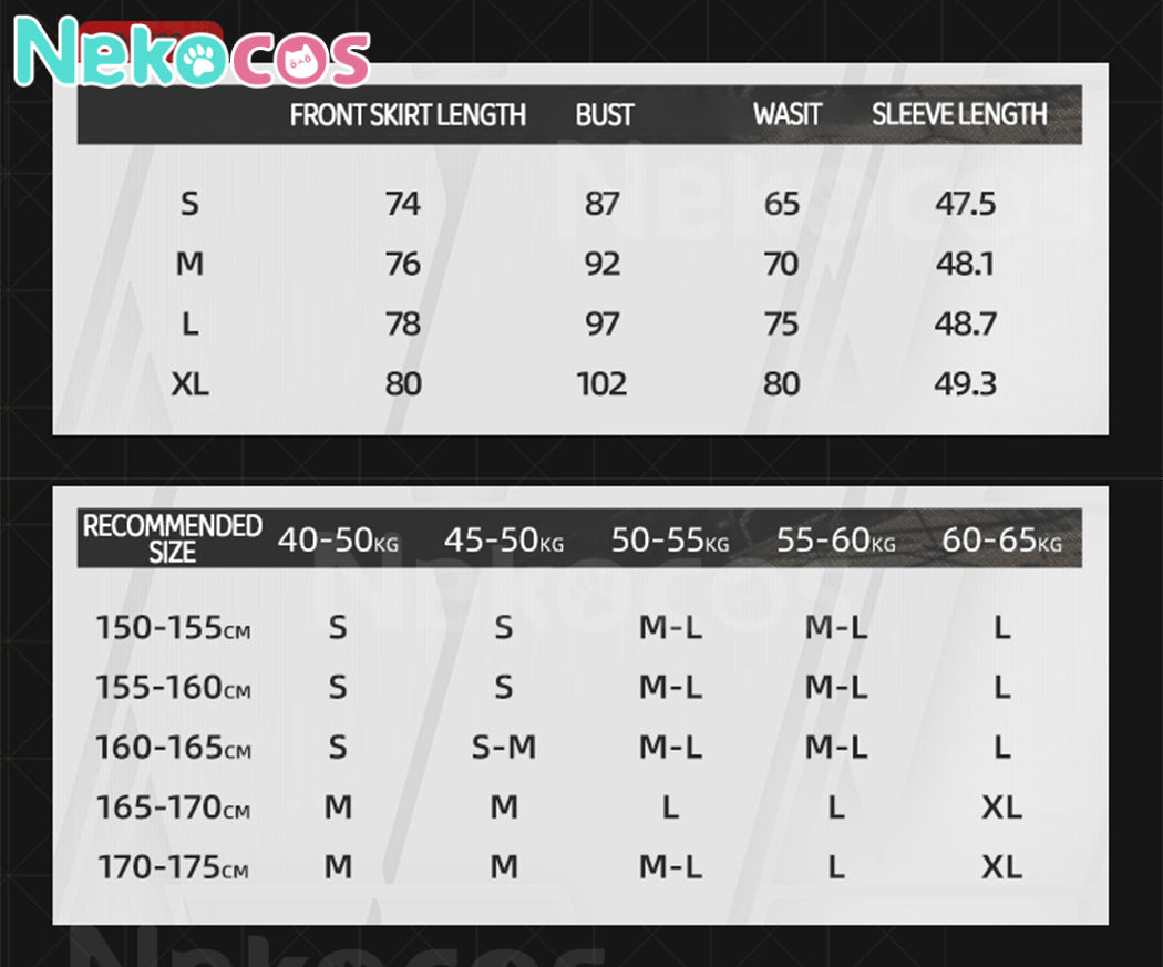 【Nekocos】Game Arknights Cosplay Skadi the Corrupting Heart Cosplay Costume Premium Edition | Custom-Tailor