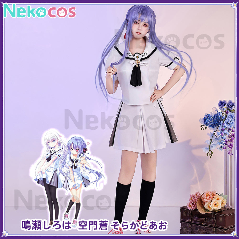 【Nekocos】Game Summer Pockets Cosplay Naruse Shiroha&Sorakado Ao Cosplay Costume | In Stock