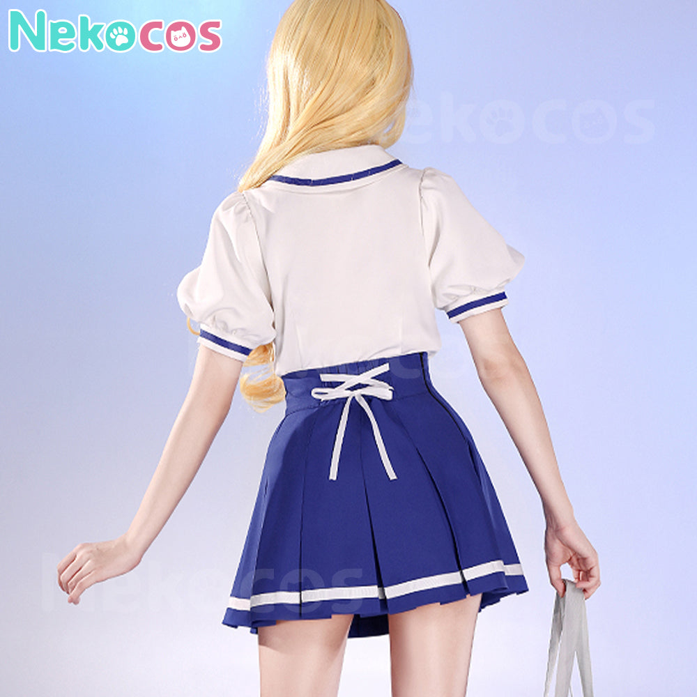 【Nekocos】Anime Aikatsu! Cosplay Summer school uniform Cosplay Costume Premium Edition | In Stock