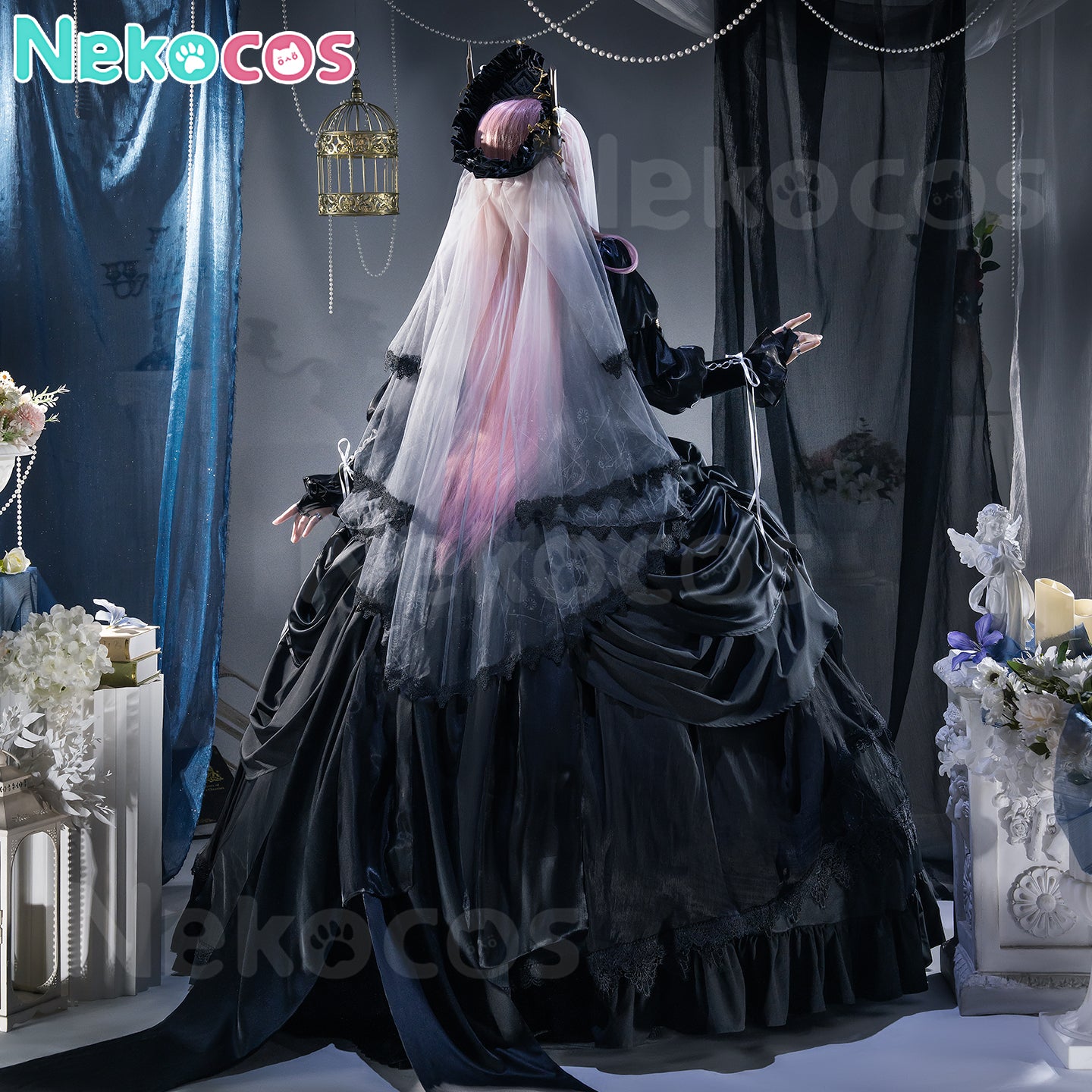 【Nekocos】Game Arknights Cosplay Civilight Eterna Condolence Cosplay Costume Premium Edition | Custom-Tailor